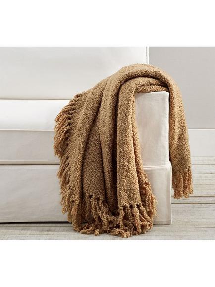 Pottery Barn Dreamy Fringe Throw, Camel
