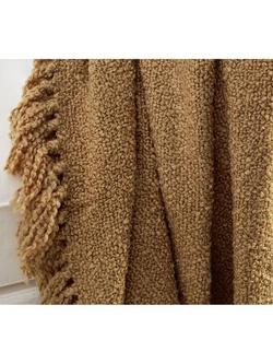 Pottery Barn Dreamy Fringe Throw - view 2, Camel