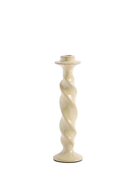 Pottery Barn Arnella Candle Holder, Natural, Large, Natural