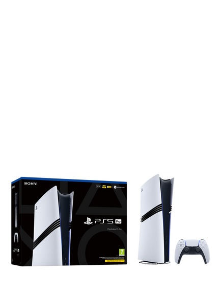 PlayStation 5 Pro Console with DualSense Controller - view 2, White