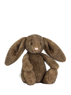 Jellycat Hoppleston Luxe Bunny Soft Toy, Dark Brown