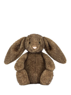 Jellycat Hoppleston Luxe Bunny Soft Toy - view 2, Dark Brown