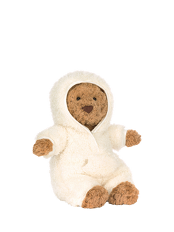 Jellycat Bartholomew Bear All-In-One Outfit Soft Toy, Brown/Cream
