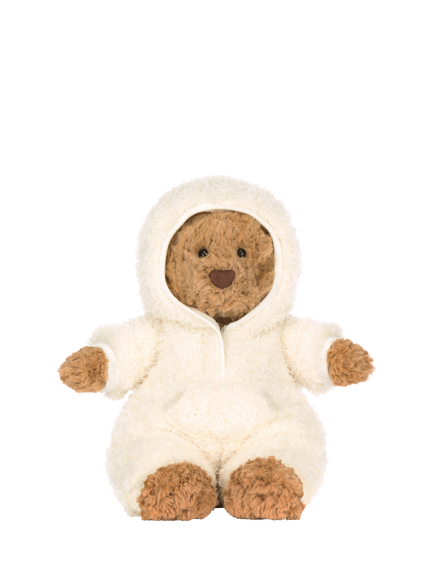 Jellycat Bartholomew Bear All-In-One Outfit Soft Toy - view 2, Brown/Cream