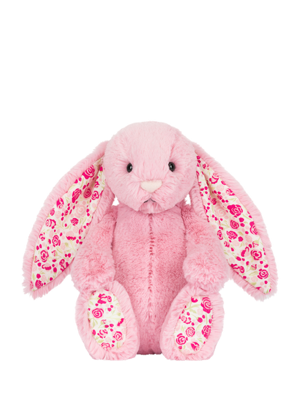 Jellycat Blushkin Blossom Luxe Bunny Soft Toy - view 2, Pink Multi