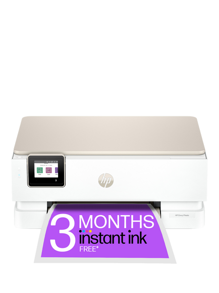 HP ENVY Photo 7230 All-in-One Wireless Printer, HP Instant Ink Compatible, White, White