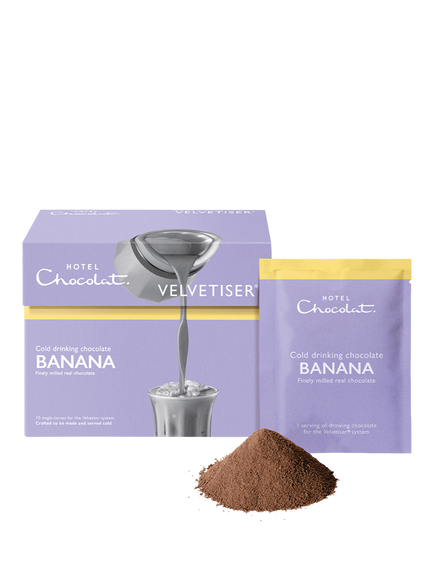 Hotel Chocolat Banana Cold Chocolate Sachets, 300g, Multi