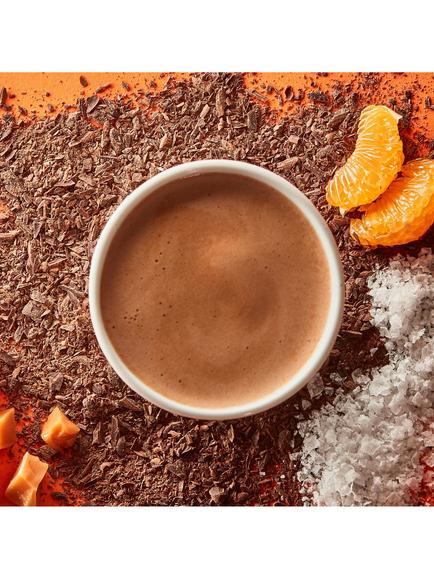 Hotel Chocolat Salted Caramel & Clementine Hot Chocolate Sachets, 310g - view 2, Multi