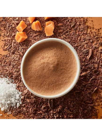 Hotel Chocolat Salted Caramel 50% Hot Chocolate Sachets, 310g - view 2, Multi