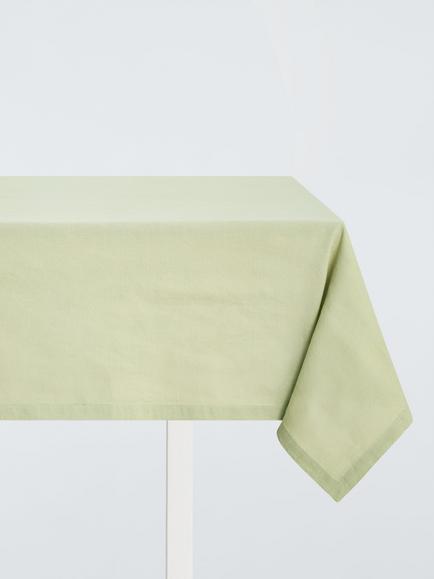 John Lewis Cotton Linen Blend Rectangular Tablecloth, 250 x 160cm, Pistachio, Pistachio