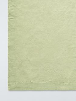 John Lewis Cotton Linen Blend Rectangular Tablecloth, 250 x 160cm, Pistachio - view 2, Pistachio