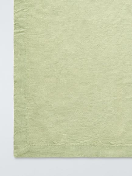 John Lewis Cotton Linen Blend Rectangular Tablecloth, 250 x 160cm, Pistachio - view 2, Pistachio