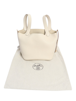 Pre-loved Hermès 2022 Picotin 18 Bag, Cream - view 2, Cream