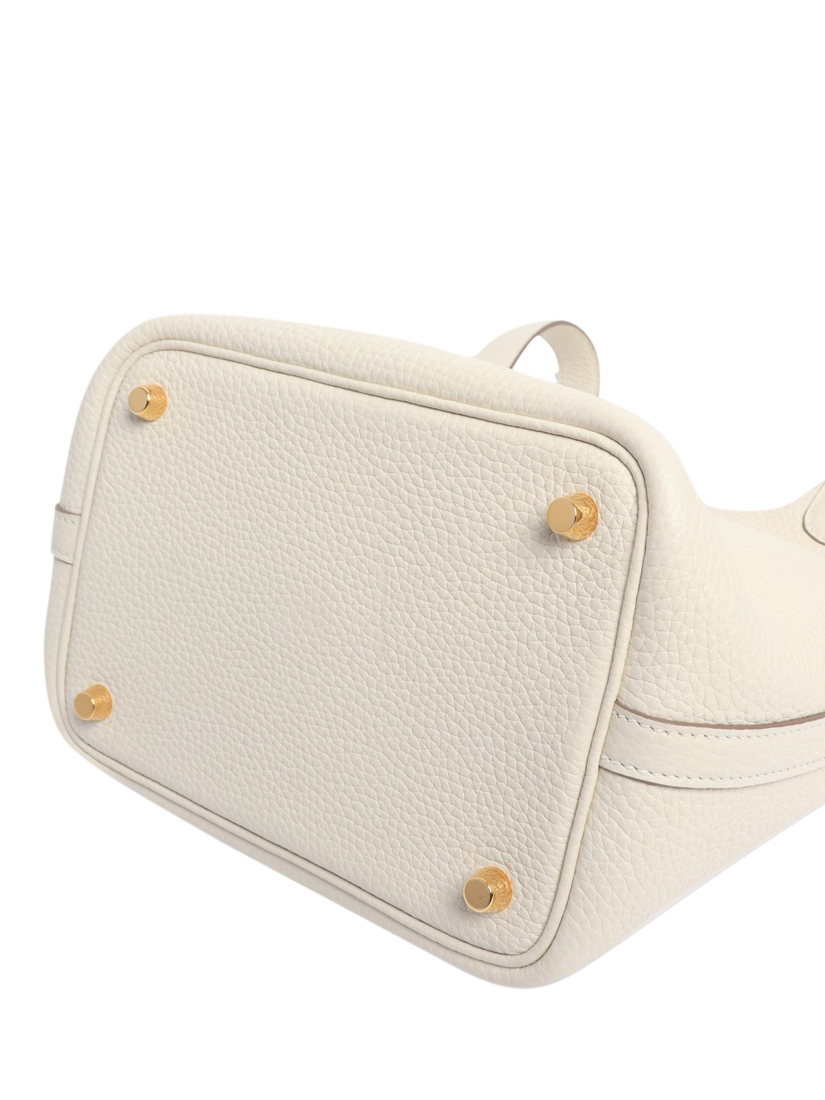 Product image 3 of 3, which shows Pre-loved Hermès 2022 Picotin 18 Bag, Cream