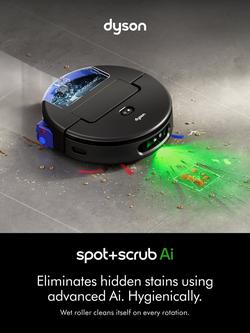 Dyson Spot+Scrub AI Robot Vacuum Cleaner, Black - view 2, Black