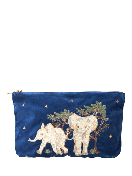 Elizabeth Scarlett Baby Elephant Pouch, Navy, Navy