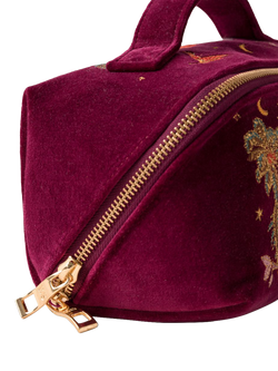 Elizabeth Scarlett Enchanted Elephant Flat Lay Makeup Bag, Ruby - view 2, Ruby