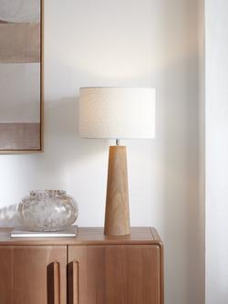 John Lewis Fayola Table Lamp, Mangowood - view 2, Mangowood