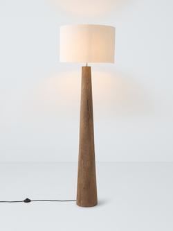 John Lewis Fayola Floor Lamp, Mangowood, Mangowood
