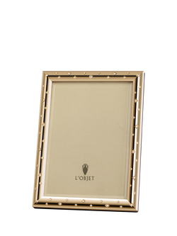 L'OBJET Stars Photo Frame with Swarovski Crystals, Gold Plated, Gold