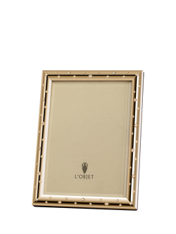 L'OBJET Stars Photo Frame with Swarovski Crystals, Gold Plated, Gold