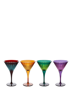 L'OBJET Martini Cocktail Glasses, Set of 4, 250ml, Multi, Multi