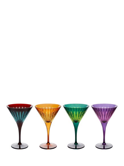 L'OBJET Martini Cocktail Glasses, Set of 4, 250ml, Multi, Multi