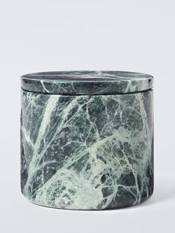 John Lewis Marble Lidded Pot, Green, Spider Green