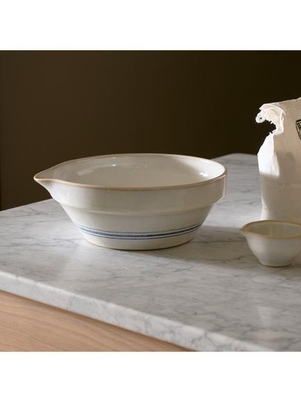 Neptune Melbury Medium Stoneware Mixing Bowl, Natural/Navy - view 2, Natural