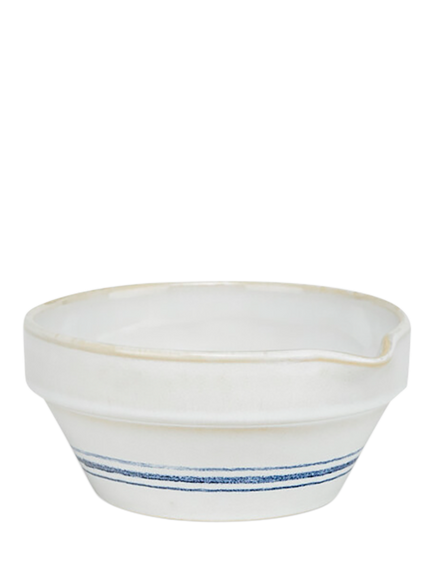 Neptune Melbury Small Stoneware Mixing Bowl, Natural/Navy, Natural