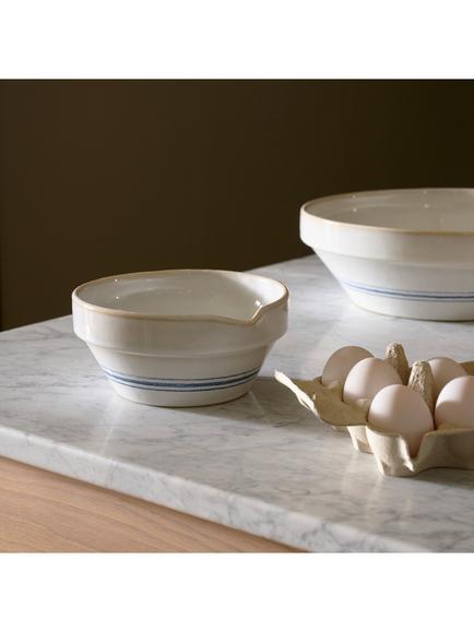 Neptune Melbury Small Stoneware Mixing Bowl, Natural/Navy - view 2, Natural