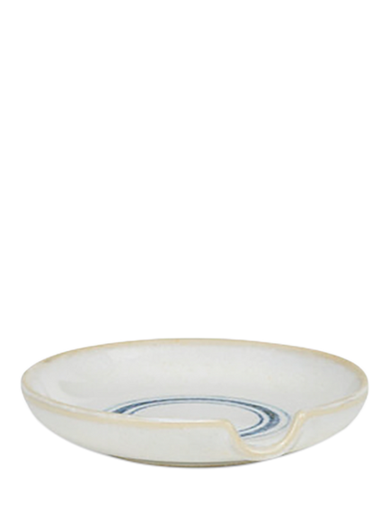 Neptune Melbury Stoneware Spoon Rest, Natural/Navy, Natural