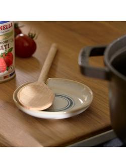 Neptune Melbury Stoneware Spoon Rest, Natural/Navy - view 2, Natural
