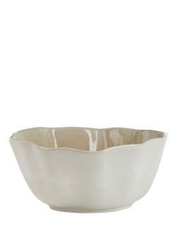 Neptune Sennen Stoneware Salad Bowl, 26.5cm, White, White