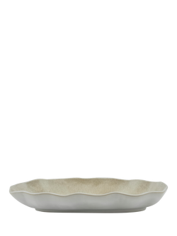 Neptune Sennen Stoneware Oblong Bread Platter, 24cm, White, White