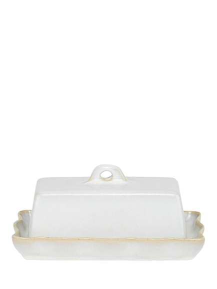 Neptune Bramley Stoneware Butter Dish, Natural, Natural