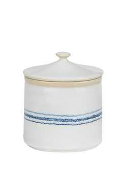 Neptune Melbury Small Stoneware Storage Jar, Natural/Navy, Natural
