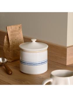 Neptune Melbury Small Stoneware Storage Jar, Natural/Navy - view 2, Natural