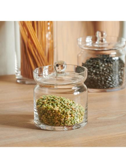Neptune Wingfield Small Glass Jar, Clear - view 2, Natural