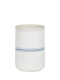 Neptune Melbury Stoneware Utensil Pot, Natural/Navy, Natural