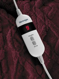 Silentnight Super Cosy Heated Throw - view 2, Berry