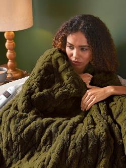 Silentnight Super Cosy Heated Throw - view 2, Green