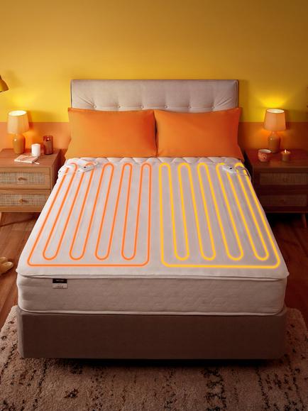 Silentnight Yours & Mine Dual Control Electric Under Blanket, Multi