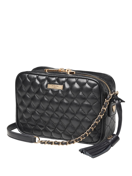 Aspinal of London Alice Leather Crossbody Camera Bag - view 2, Black