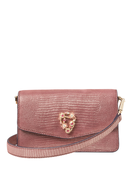 Aspinal of London Eliza Leather Clutch Bag, Cassis, Cassis