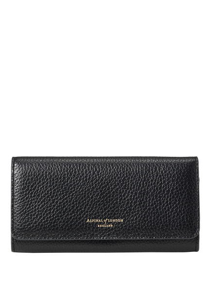 Aspinal of London Essential Leather Wallet, Black