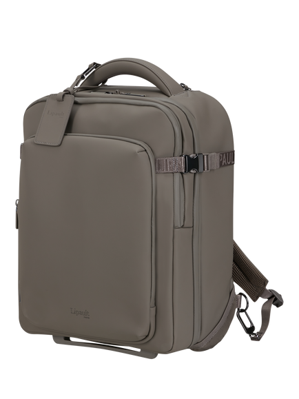 Lipault LOST IN BERLIN Wheeled Backpack Pro, 28L, Ash Stone