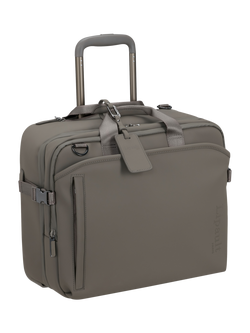 Lipault LOST IN BERLIN Cabin Size Rolling Tote, 26L, Ash Stone