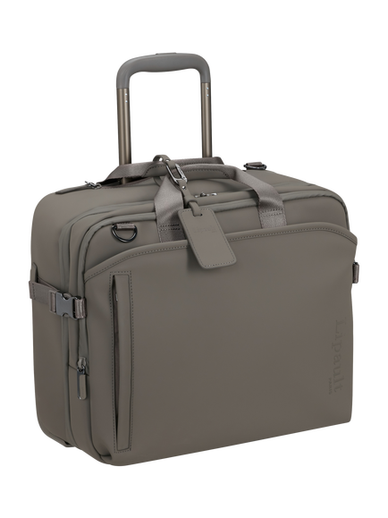 Lipault LOST IN BERLIN Cabin Size Rolling Tote, 26L, Ash Stone