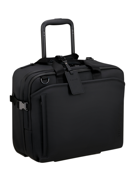 Lipault LOST IN BERLIN Cabin Size Rolling Tote, 26L, Black